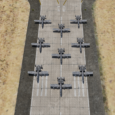v303 Fighter Squadron "KC Hawgs" Elephant Walk