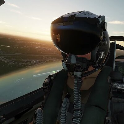 Ramstein AB, Runway 27 F-16C Overhead Break